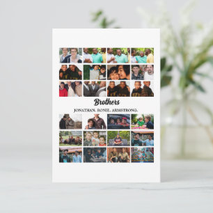 Carte Personnalisé Meilleurs Amis Forever Brothers Photo