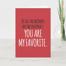 PERSONNALISÉ Mon Weirdo préféré sur Internet Funny
