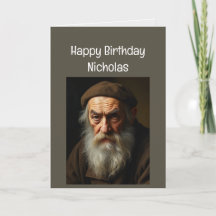 Personnalisé Nom Drôle Anniversaire Vieux Gens Cra