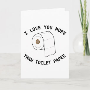 Carte Personnalisé personnalisé Funny Toilet papier Quar