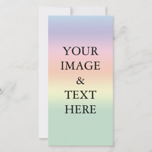 Carte Personnalisé Personnalisé Votre Propre Photo & Tex