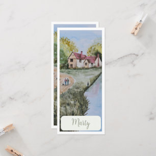 Carte Personnalisé Pittoresque Campagne Signet géant