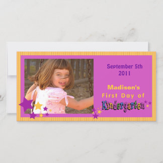 Carte Personnalisé Premier jour de maternelle Personnali