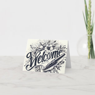 Carte Personnalisé simple Élégant Bienvenue dans l'équip