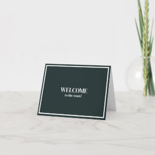 Carte Personnalisé simple Élégant Bienvenue dans l'équip