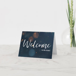 Carte Personnalisé simple Élégante Bienvenue dans l'équi