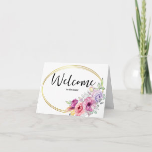 Carte Personnalisé simple Élégante Bienvenue dans l'équi