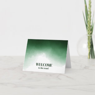 Carte Personnalisé simple Élégante Bienvenue dans l'équi