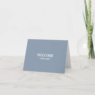 Carte Personnalisé simple Élégante Bienvenue dans l'équi