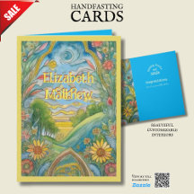 CARTE PERSONNALISÉE À LA MAIN PAGAN CELTIC NATURE