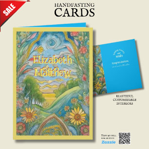 CARTE PERSONNALISÉE À LA MAIN PAGAN CELTIC NATURE