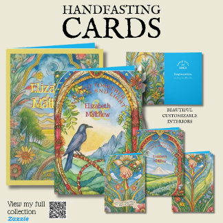 CARTE PERSONNALISÉE À LA MAIN PAGAN CELTIC RAVEN