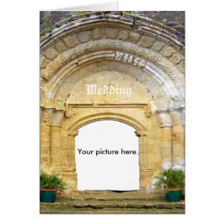 Carte personnalisée, avec église médiévale.