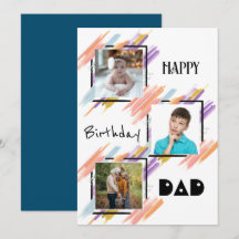 Carte personnalisée avec photo "Joyeux Anniversair