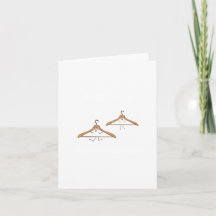 Carte personnalisée. Carte d'anniversaire. Cintres