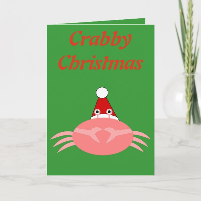 Carte personnalisée Crâne de Noël (Devant)