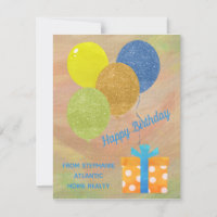 Carte personnalisée d'anniversaire de l'hypothèque