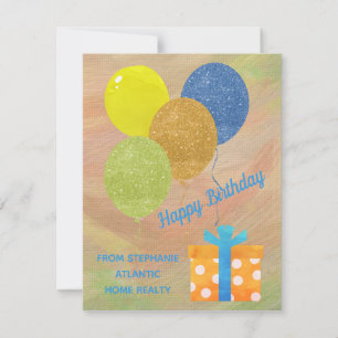 Carte personnalisée d'anniversaire de l'hypothèque