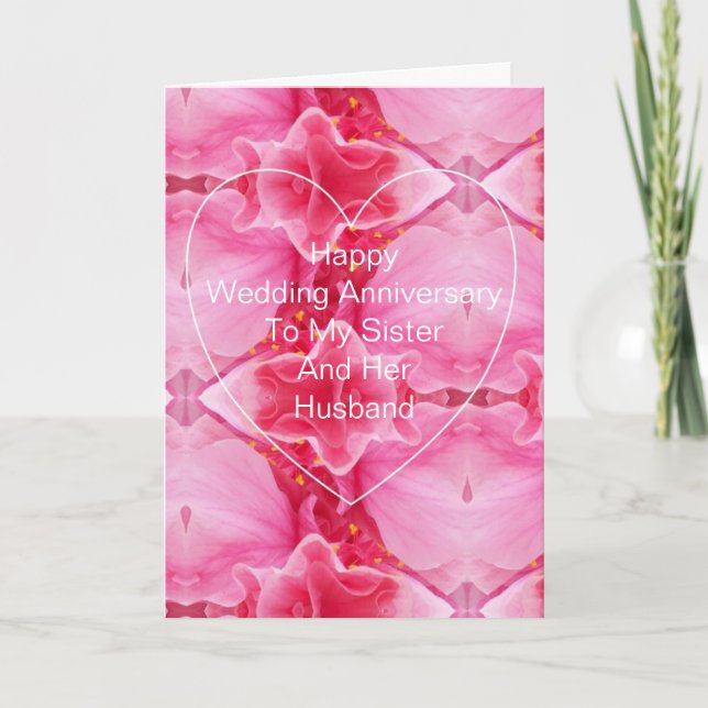 Carte personnalisée d'anniversaire de mariage pour (Devant)