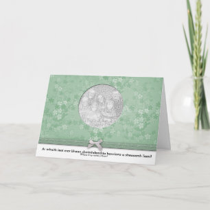 Carte personnalisée de dame d'honneur florale gaél