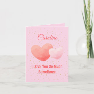 Carte personnalisée de la Saint-Valentin
