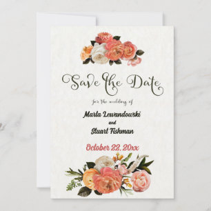 Carte personnalisée de mimosa floral pour la date 