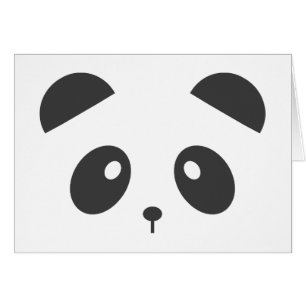 Carte personnalisée de panda