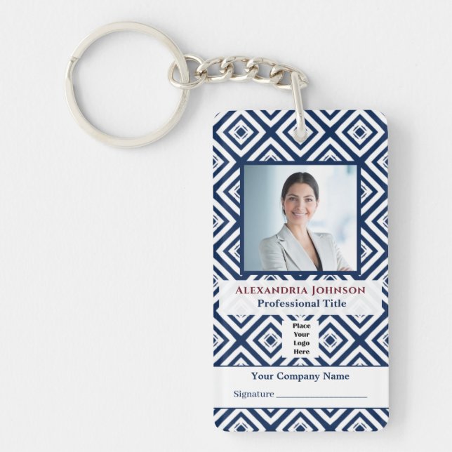 Carte personnalisée d'identification de photo de l (Devant)