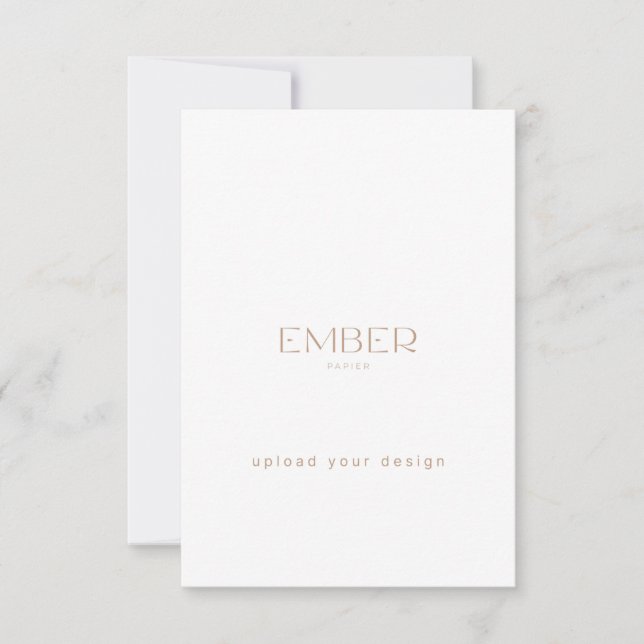 Carte personnalisée Ember Papier 3.5x5 Téléchargez (Devant)