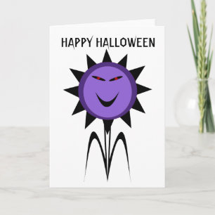 Carte personnalisée Evil Flower Kawaii Goth Hallow