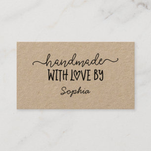 Carte personnalisée faite main avec amour pour les