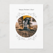 Carte personnalisée Joyeuse Fête des Pères avec ph