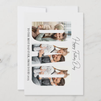 Carte personnalisée Joyeuse Fête des Pères Papa av
