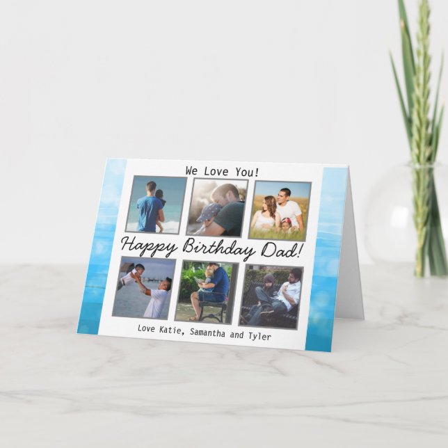 Carte personnalisée Joyeux Anniversaire Papa avec  (Devant)