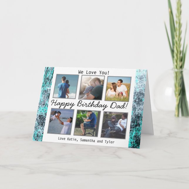 Carte personnalisée Joyeux Anniversaire Papa avec  (Devant)