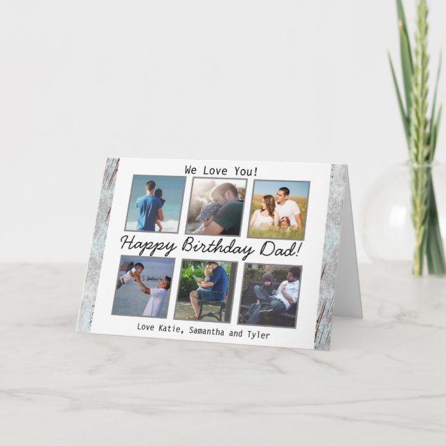Carte personnalisée Joyeux Anniversaire Papa avec  (Devant)
