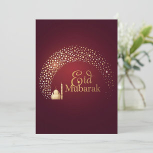 Carte personnalisée moderne Eid Mubarak
