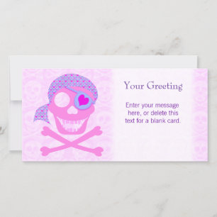 Carte personnalisée Pink Pirate