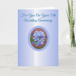 Carte personnalisée pour 75 ans de mariage Plumbag