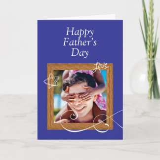 Carte personnalisée pour la fête des Pères avec ph