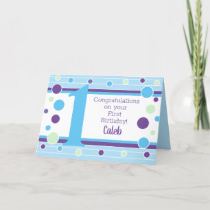 Carte personnalisée pour le premier anniversaire !