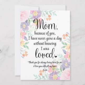 Carte personnalisée pour maman Carte de la fête de