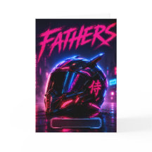 Carte personnalisée pour papa motard