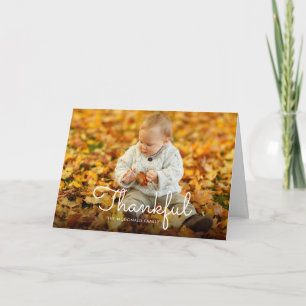 Carte personnalisée Thanksgiving Photo