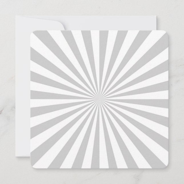 Carte Personnaliser classique Grey Burst Roue de rotatio (Devant)