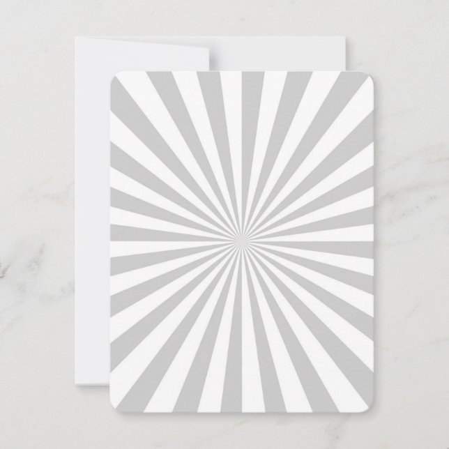 Carte Personnaliser classique Grey Burst Roue de rotatio (Devant)