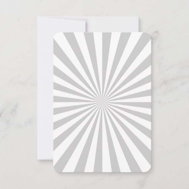 Carte Personnaliser classique Grey Burst Roue de rotatio (Devant)