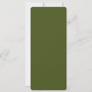 Carte Personnaliser de design couleur vert olive