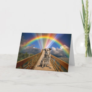 Carte Personnaliser de perte commémorative Rainbow Bridg