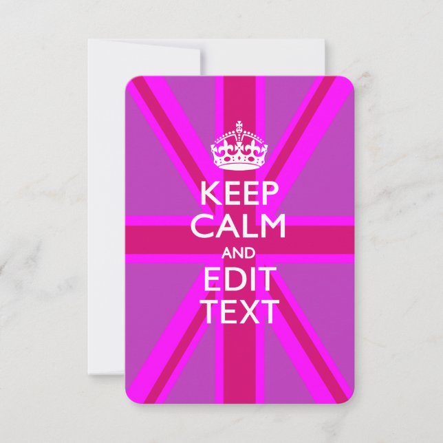 Carte Personnaliser du calme Modifier le texte sur l'uni (Devant)